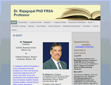 Tablet Screenshot of prof-rajagopal.com